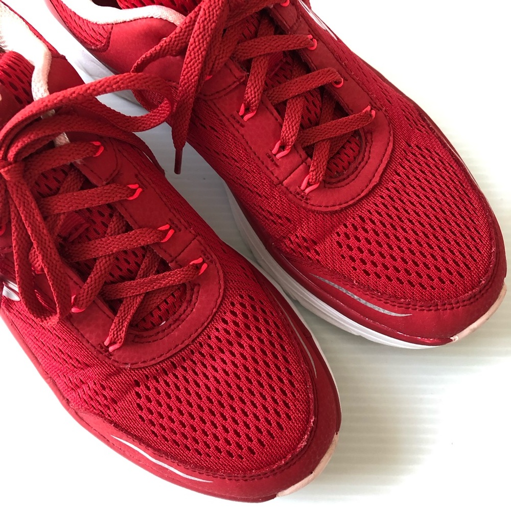 Skechers Women D’Lux Walker Red Sneakers size 9.5 - Picture 5 of 16